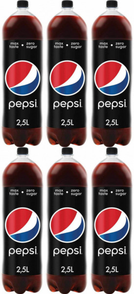 Pepsi Max Bautura Racoritoare Carbogazoasa Fara Zahar 6 buc x 2.25L