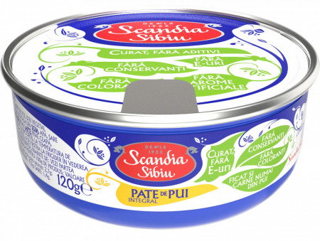 Scandia Sibiu Pate de Pui Integral 120g