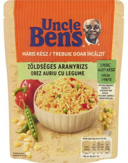 Uncle Ben's Orez Auriu cu Legume 250g