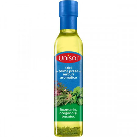 Unisol Ulei Prima Presa Rozmarin,Oregano Si Busuioc 250ml
