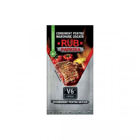 V6Bbq Condiment pentru Marinare Uscata Rub cu Paprika 40g