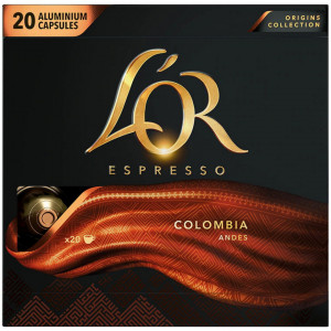 L'or Espresso Colombia Andes Cafea Prajita si Macinata 20 capsule 104g