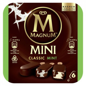 Magnum Mini Classic Mint Inghetata cu Vanilie din Madagascar 6 buc x 55ml