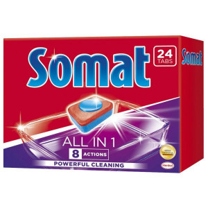 Somat Detergent pentru Masina de Spalat Vase All in one 24 tablete