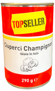TopSeller Ciuperci Champignon Taiate in Felii 290g