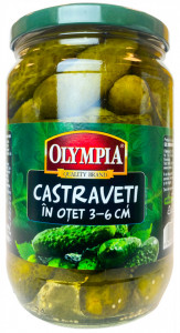 Olympia Castraveti in Otet 3-6cm 680g