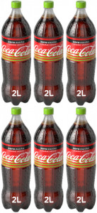 Coca Cola Bautura Carbogazoasa cu Gust de Lamaie Verde Zero Zahar 6 buc x 2L