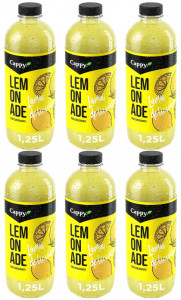 Cappy Lemonade Bautura Racoritoare Necarbogazoasa cu Suc si Pulpa de Lamaie 6 buc x 1.25L