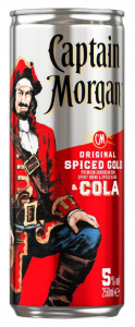 Captain Morgan Bautura Alcoolica cu Cola 5% Alcool 250ml