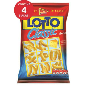 Lotto Clasic Snack din Porumb cu Gust de Branza 4bucati x 80g