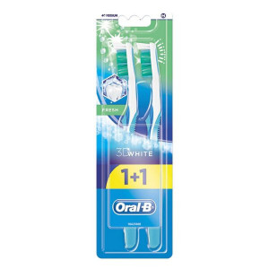 Oral B 3D White Fresh Periuta de Dinti Manuala 1+1 Gratis