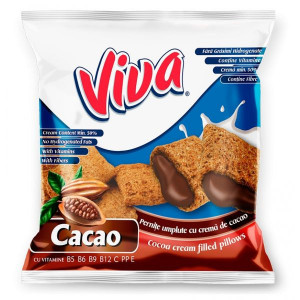 Viva Pernite umplute cu Crema de Cacao 100g