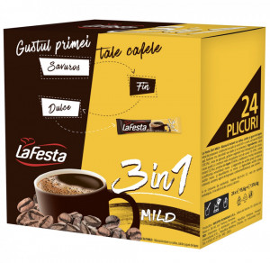 La Festa 3in1 Mild Bautura Instant cu Cafea Zahar si Gust de Lapte 24 buc x 15.6g