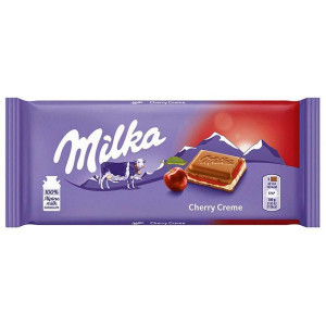 Milka Ciocolata cu Lapte cu Aroma de Visine 100g
