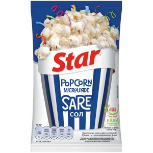 Star Popcorn pentru Microunde cu Sare 80g