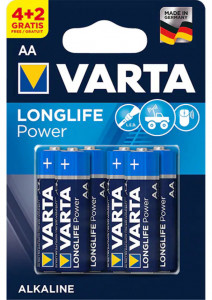 Varta Baterii Alkaline Long Life Power AA LR6 4+2 Gratis