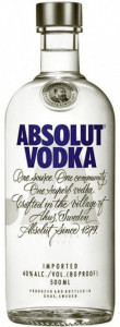 Absolut Blue Vodka 40% Alcool 500ml