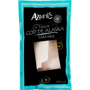 Azuris File de Cod de Alaska fara Piele 500g