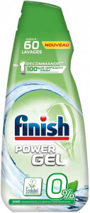 Finish Power Gel 0% Eco Detergent pentru Masina de Spalat Vase 900ml