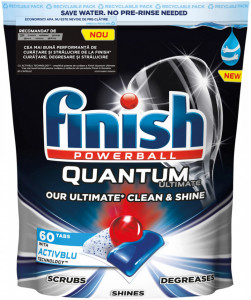 Finish Powerball Quantum Ultimate Detergent pentru Masina de Spalat Vase 60 tablete