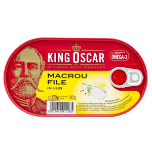 King Oscar Macrou File in Ulei Vegetal 170g