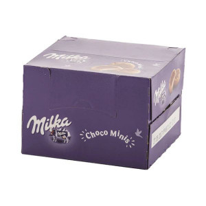 Milka Choco Minis Biscuiti Umpluti cu Crema de Lapte Acoperiti cu Ciocolata cu Lapte din Alpi 37,5g x 24bucati
