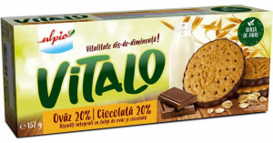 Ulpio Vitalo Biscuiti Integrali cu Fulgi de Ovaz si Ciocolata 157g