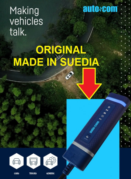 AUTOCOM Original Modelul ICON VCI Turisme, Autoutilitare, Camioane => fabricat in Suedia (vandut in calitate de partener oficial Autocom)