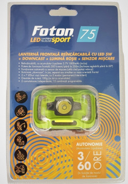 Lanterna frontala FOTON Sport HL5638 senzor miscare