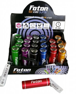 Lanterna Foton Aluminiu LED 1W (la cutie=24 buc)