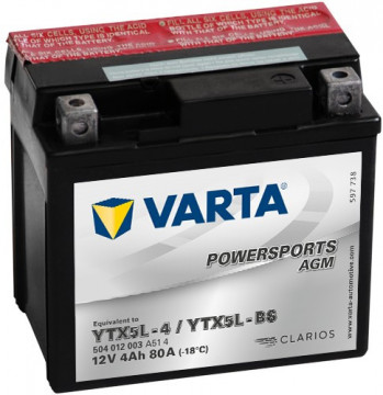 Acumulator Moto Varta AGM 12V 4Ah YTX5L-BS