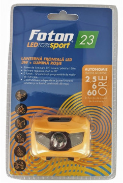 Lanterna frontala FOTON Sport HL6504 LED 3W