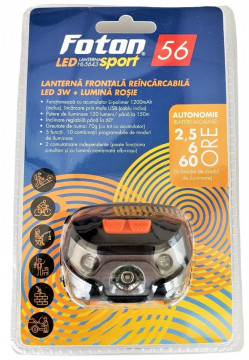 Lanterna frontala FOTON Sport HL5643 reincarcabila