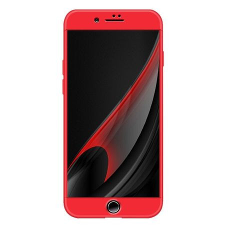 Husa Apple iPhone SE2, FullBody Elegance Luxury Red, acoperire completa 360 grade cu folie de sticla gratis