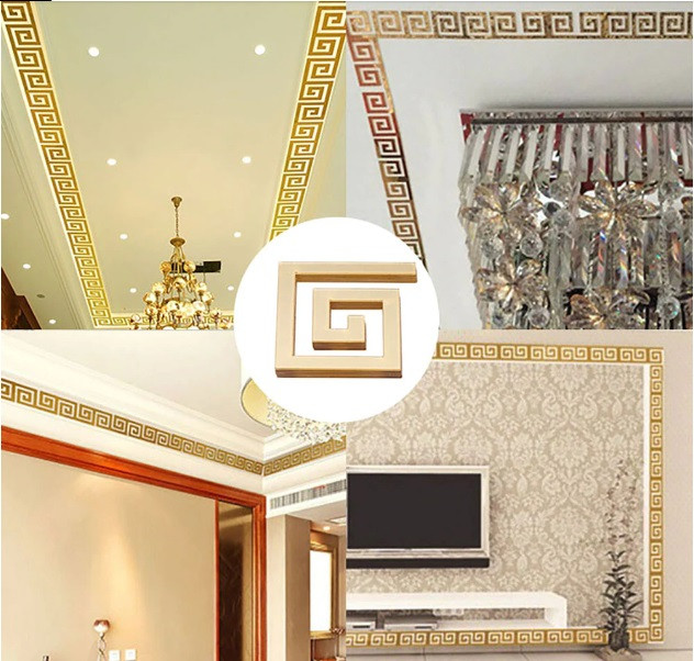 Set Oglinzi Design Versace - Oglinzi Decorative Acrilice Gold Plated - Luxury Home 12 bucati/set