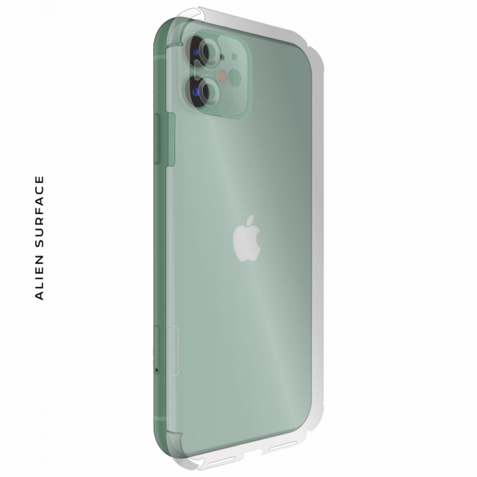 FOLIE ALIEN SURFACE HD, Apple iPhone 11, PROTECTIE SPATE+LATERALE + ALIEN FIBER CADOU