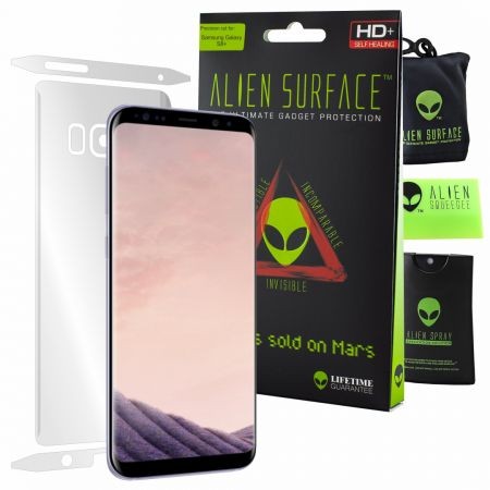Folie Alien Surface HD, Samsung GALAXY S8 Plus, protectie spate, laterale + Alien Fiber Cadou