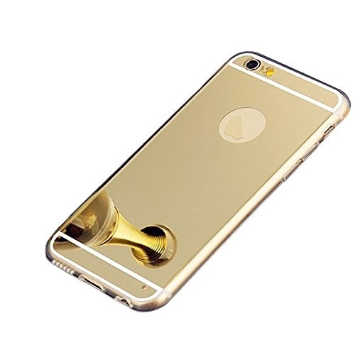 inherit Playful bedding Husa Apple iPhone 6/6S, Elegance Luxury tip oglinda Gold