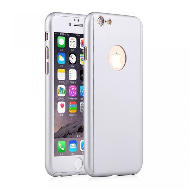 Husa Apple iPhone 6 Plus/6S Plus, FullBody Elegance Luxury Silver, acoperire completa 360 grade cu folie de sticla gratis - 3 | YEO