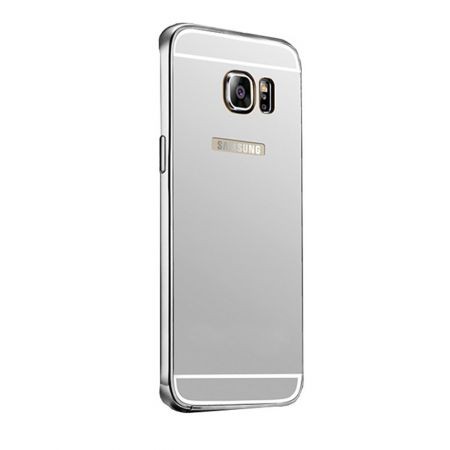 Semblance Improvement Healthy food Husa Samsung Galaxy S7 Edge, Elegance Luxury tip oglinda Silver
