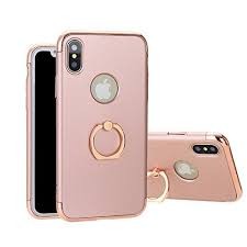 Husa Apple iPhone X, Elegance Luxury 3in1 Ring Rose-Gold