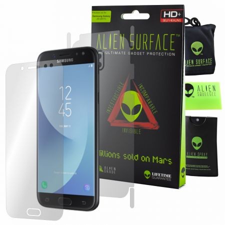 Folie Alien Surface HD, Samsung Galaxy J5 (2017), protectie ecran, spate, laterale + Alien Fiber Cadou