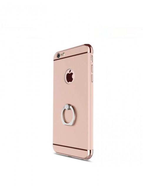 Husa Apple iPhone 6 Plus/6S Plus, Elegance Luxury 3in1 Ring Rose-Gold