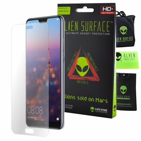 FOLIE ALIEN SURFACE HD, HUAWEI P20 PRO, PROTECTIE ECRAN + ALIEN FIBER CADOU