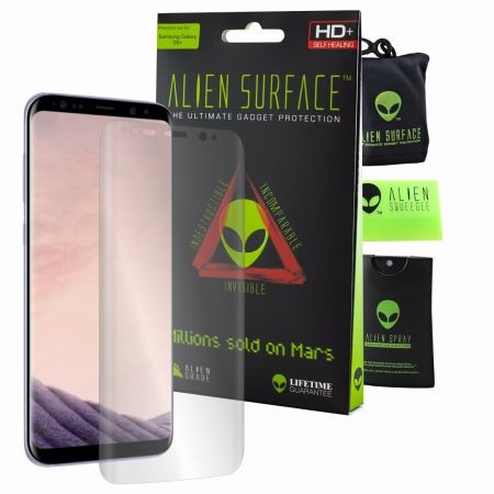 Folie Alien Surface HD, Samsung GALAXY S8 Plus, protectie ecran + Alien Fiber Cadou
