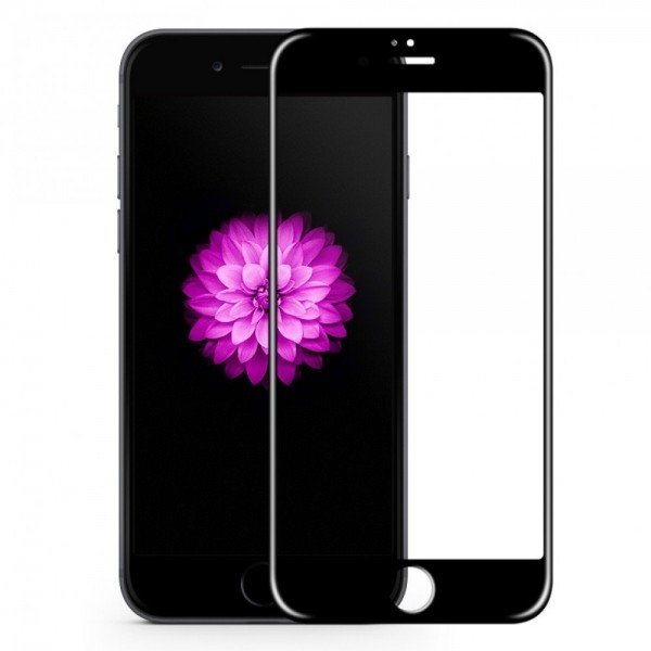 Folie de sticla 3D Apple iPhone SE2, Elegance Luxury margini colorate Black