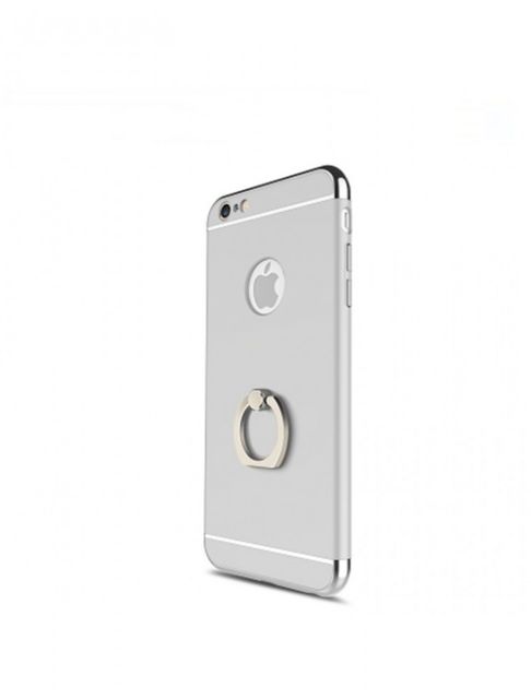 Husa Apple iPhone 6 Plus/6S Plus, Elegance Luxury 3in1 Ring Silver