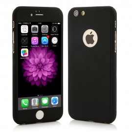 Husa Apple iPhone 5/5S/SE, FullBody Black, acoperire completa 360 grade cu folie de sticla gratis
