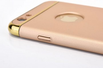 Husa Apple iPhone 8 Plus, Elegance Luxury 3in1 Auriu