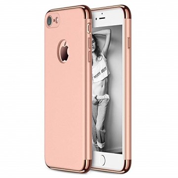 Husa Apple iPhone 8 Plus, Elegance Luxury 3in1 Rose-Gold